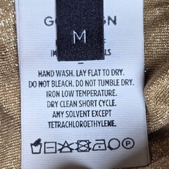 NWT GOLDSIGN Hilda Bodysuit in Gold Lurex M - Picture 13 of 15